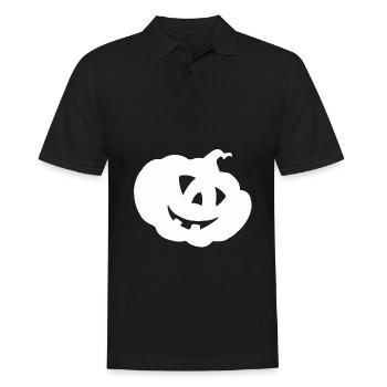 Halloween Gift Pumpkin Costume Pumpkin Pumpkin - Men's Polo Shirt - black - Front - Kai (181cm)