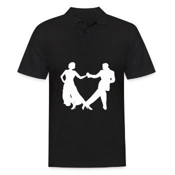 Tango danseur salsa cadeau danse couple danse - Polo Homme - noir - Devant - Kai (181cm)
