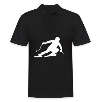 Skieur Ski Sports d'hiver Ski Noël - Polo Homme - noir - Devant - Kai (181cm)