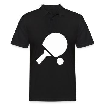 Tennis de table raquette tennis de table joueur de tennis de table - Polo Homme - noir - Devant - Kai (181cm)