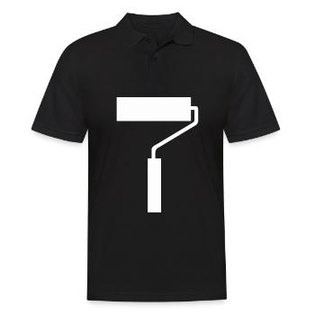 Pinsel Lackieren Maler Lackierer Pinseln Malen - Männer Poloshirt - Schwarz - Vorne - Kai (181cm)