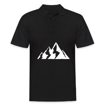 Montagne randonnée alpinisme chaîne de montagnes randonnée - Polo Homme - noir - Devant - Kai (181cm)