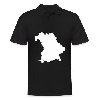 Bavaria outline Proud Bayer Gift Germany - Men's Polo Shirt - black - Front - Kai (181cm)