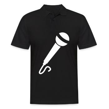 Musique Chanter Musicien Microphone Groupe Chanteur Musique - Polo Homme - noir - Devant - Kai (181cm)