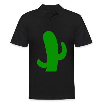 Desert thorny cactus cactus prickly cactus - Men's Polo Shirt - black - Front - Kai (181cm)