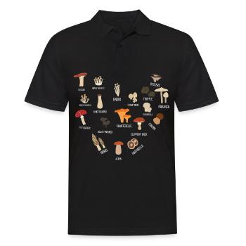 Cueilleur de champignons - Polo Homme - noir - Devant - Kai (181cm)