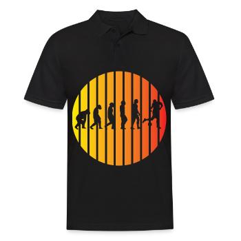 Football Football Coach Evolution Football Player - Men's Polo Shirt - black - Front - Kai (181cm)