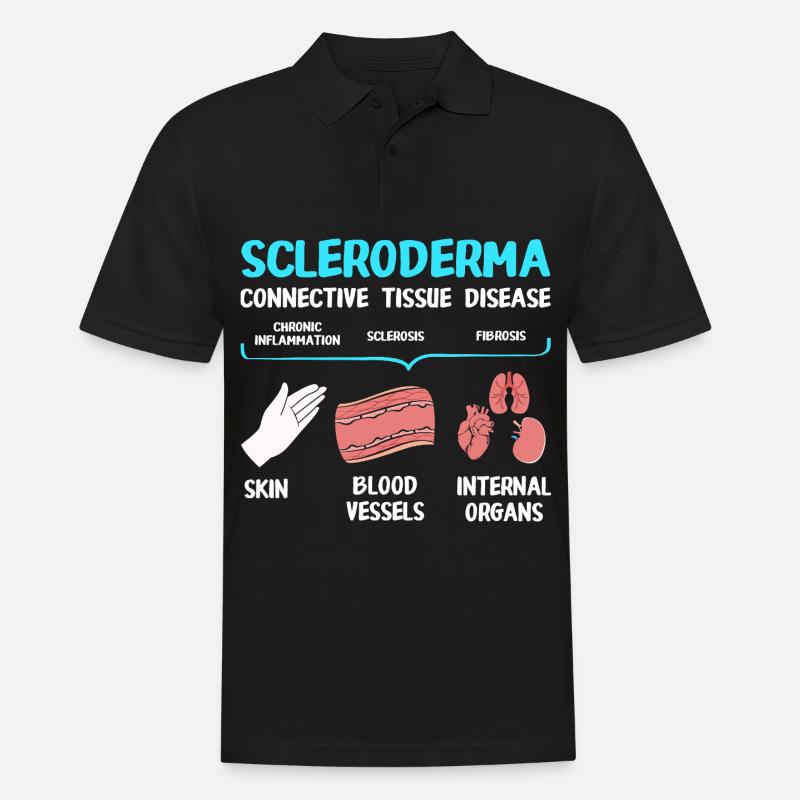 Scleroderma - Men's Polo Shirt - black