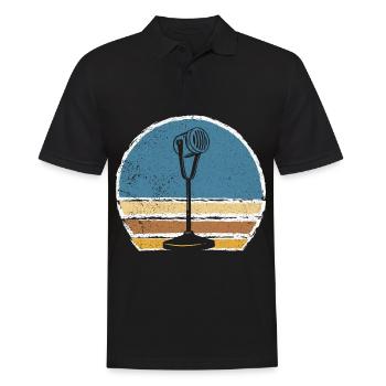 Rétro-tontechnicien Sound Vintage Audio Engineer - Polo Homme - noir - Devant - Kai (181cm)