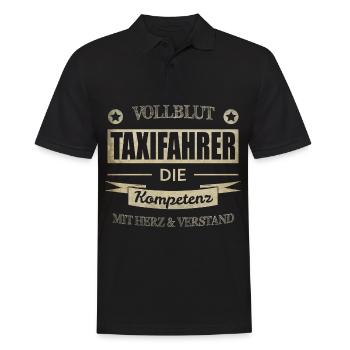 Taxifahrer Spruch - Männer Poloshirt - Schwarz - Vorne - Kai (181cm)
