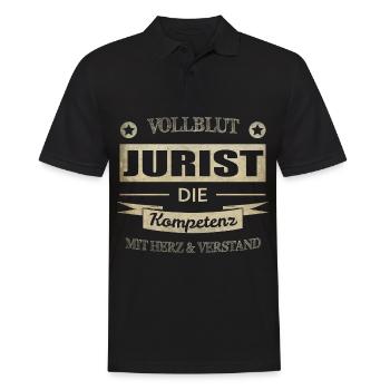 Jurist Spruch - Männer Poloshirt - Schwarz - Vorne - Kai (181cm)