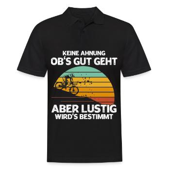 Keine Ahnung Obs Gut Geht Aber Wirds Bestimmt - Männer Poloshirt - Schwarz - Vorne - Kai (181cm)