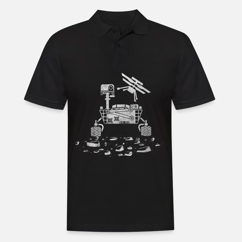 Mars Planet Espace Spatial - Polo Homme - noir