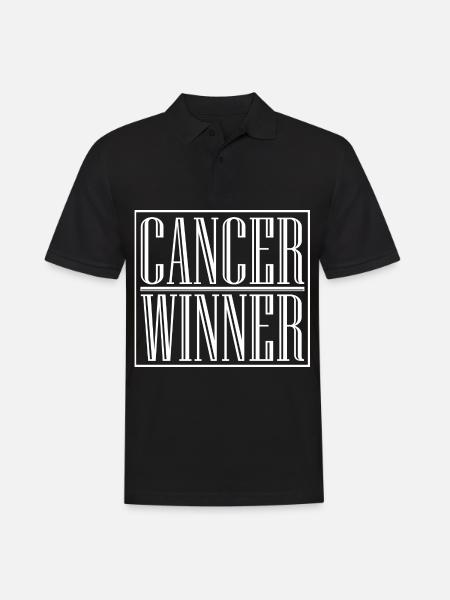 Cancer Winner Awareness Month - Men's Polo Shirt - black