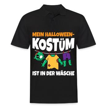 Mein Halloween Kostüm Ist In Der Wäsche Zombie - Männer Poloshirt - Schwarz - Vorne - Kai (181cm)