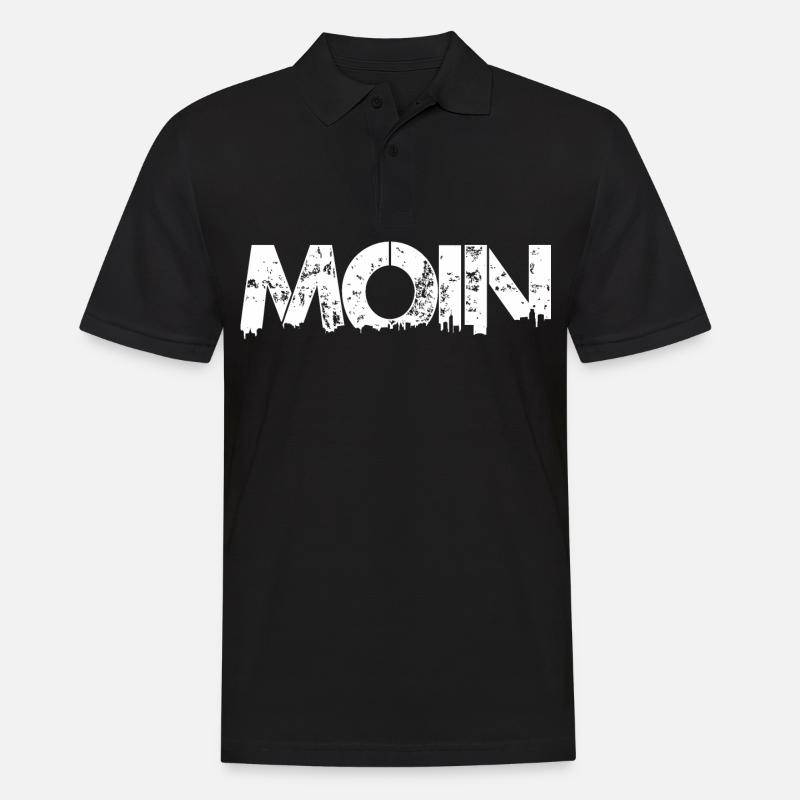 MOIN w - Männer Poloshirt - Schwarz