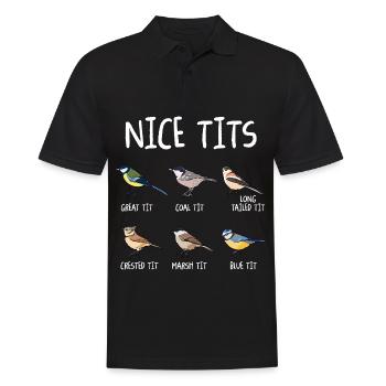 Vogelbeobachtung Vogelbeobachter Vogel - Männer Poloshirt - Schwarz - Vorne - Kai (181cm)