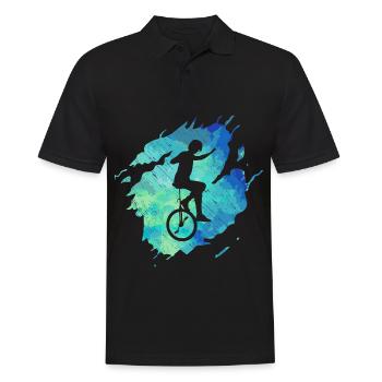 Monocycle monoroue vintage - Polo Homme - noir - Devant - Kai (181cm)
