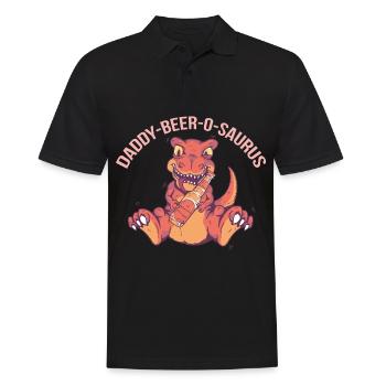 Father's Day gift for dad for Men's Day - Men's Polo Shirt - black - Front - Kai (181cm)