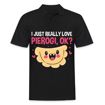 Pierogi Polen Polnisch - Männer Poloshirt - Schwarz - Vorne - Kai (181cm)
