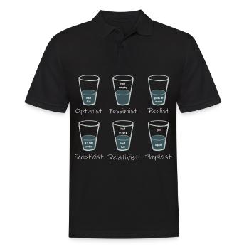 Point de vue - Le verre est ? - Polo Homme - noir - Devant - Kai (181cm)