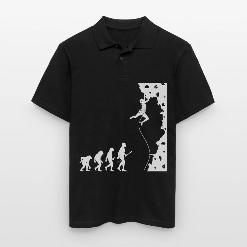 Kletterer Evolution Bouldering Grimpeur Polo Homme