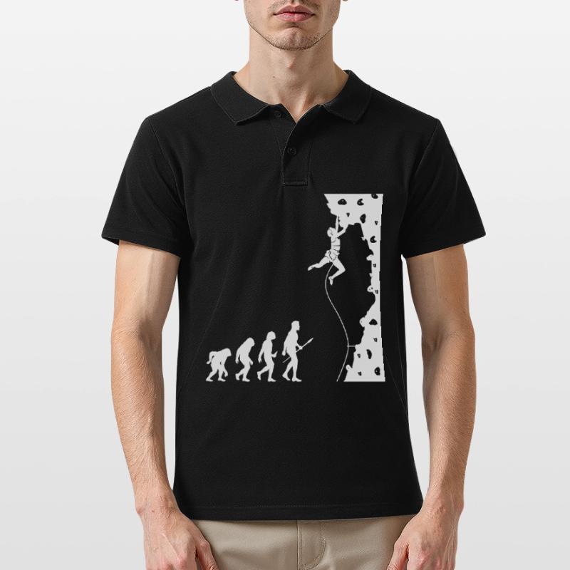 Kletterer Evolution Bouldering Grimpeur Polo Homme