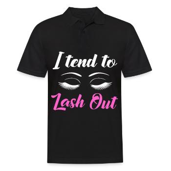 Kosmetik Make-up Kosmetikerin - Männer Poloshirt - Schwarz - Vorne - Kai (181cm)
