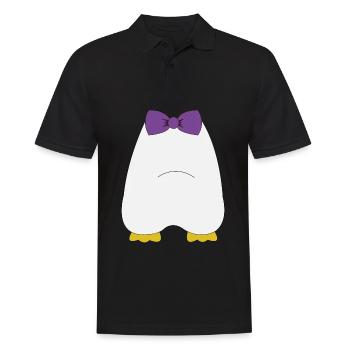 Halloween Kostüm Pinguin Tuxedo Geschenk JGA - Männer Poloshirt - Schwarz - Vorne - Kai (181cm)