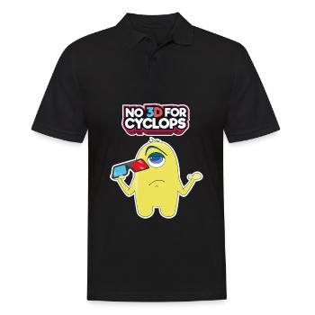 Comic 3D Glasses Cyclops Cinema Movie Comic Gift - Men's Polo Shirt - black - Front - Kai (181cm)