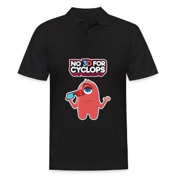 Comic 3D Glasses Cyclops Cinema Movie Comic Gift - Men's Polo Shirt - black - Front - Kai (181cm)