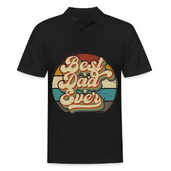Meilleur cadeau de papa de la fête des pères - Polo Homme - noir - Devant - Kai (181cm)