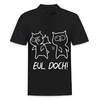 Eul Doch - Männer Poloshirt - Schwarz - Vorne - Kai (181cm)