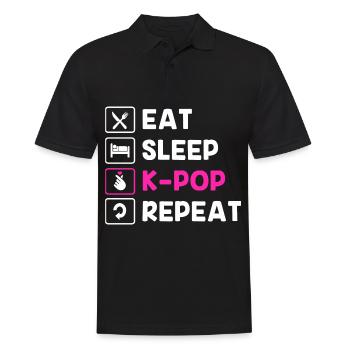 K-Pop - Polo Homme - noir - Devant - Kai (181cm)