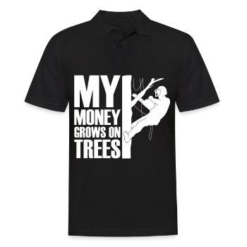 Baumklettern Baumpfleger Arborist Baumkletterer - Männer Poloshirt - Schwarz - Vorne - Kai (181cm)