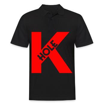 Keta K-Hole Party Goa Rave Techno Gift Club - Men's Polo Shirt - black - Front - Kai (181cm)