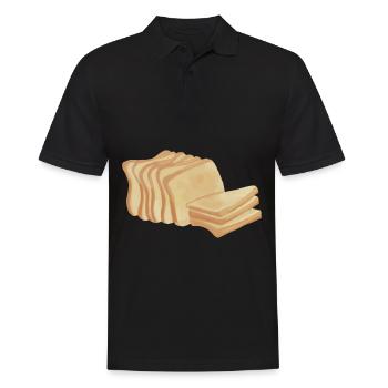 Toast Leib Brot - Männer Poloshirt - Schwarz - Vorne - Kai (181cm)