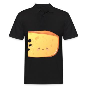 Cheese - Men's Polo Shirt - black - Front - Kai (181cm)