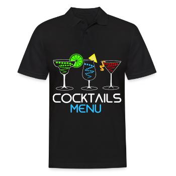 Cocktail - Polo Homme - noir - Devant - Kai (181cm)