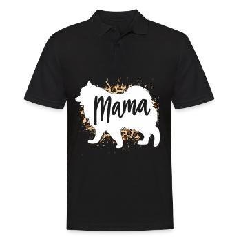 Samoyed - Men's Polo Shirt - black - Front - Kai (181cm)