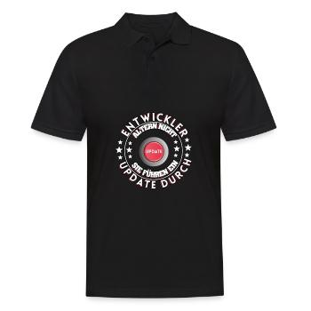 Entwickler Geburtstag Informatiker Sprüche - Männer Poloshirt - Schwarz - Vorne - Kai (181cm)