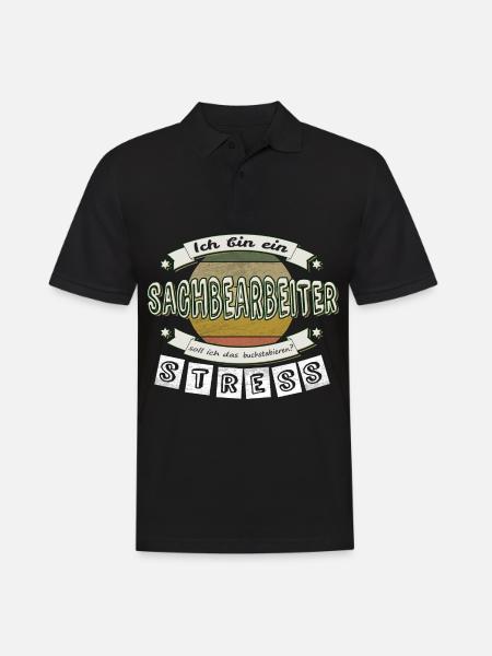 Sachbearbeiter - Männer Poloshirt - Schwarz
