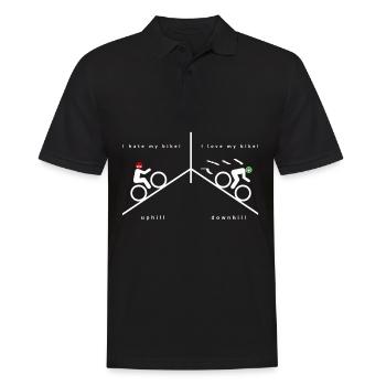 Vélo sur la montagne Hassliebe vélo - Polo Homme - noir - Devant - Kai (181cm)