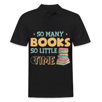 Conception de lecteurs pour un nerd de livre - Polo Homme - noir - Devant - Kai (181cm)