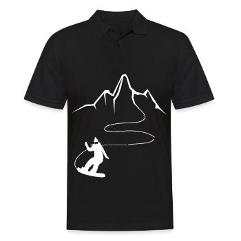 Montagne - Snowboard - (18) - Polo Homme - noir - Devant - Kai (181cm)