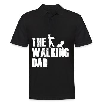 Le papa qui marche - Polo Homme - noir - Devant - Kai (181cm)