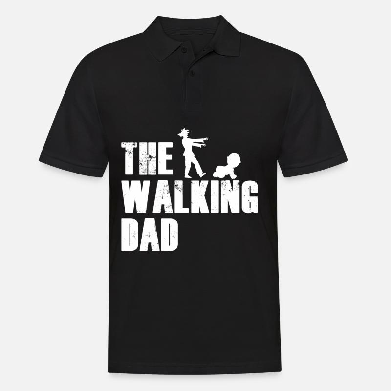 The Walking Dad - Men's Polo Shirt - black