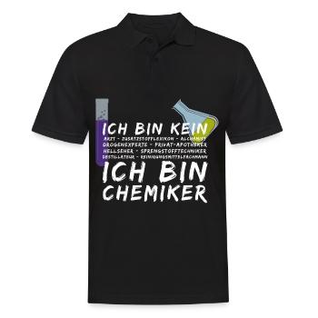 Mein Beruf ist Chemiker Shirt - Männer Poloshirt - Schwarz - Vorne - Kai (181cm)