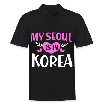 Corée Séoul - Polo Homme - noir - Devant - Kai (181cm)