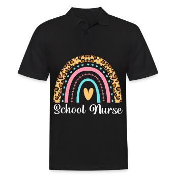 Schule Krankenschwester Krankenhaus Medizin - Männer Poloshirt - Schwarz - Vorne - Kai (181cm)